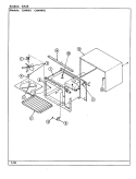 BASE & CAVITY Diagram and Parts List for CM464G  Crosley Microwave
