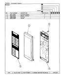 CONTROL PANEL Diagram and Parts List for CM153  Crosley Microwave