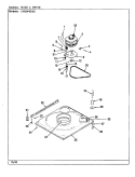 BASE & DRIVE (CW20P8DSC) (REV. A - D) Diagram and Parts List for CW20P8DSC  Crosley Washer