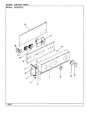 CONTROL PANEL (REV. A - D) (CW20P8DSC) Diagram and Parts List for CW20P8DSC  Crosley Washer