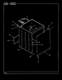 CABINET (ORIG - CW20P8xSC) Diagram and Parts List for CW20P8ASC  Crosley Washer