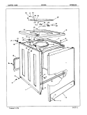 EXTERIOR (ORIG. REV. A - B) Diagram and Parts List for CW20M6  Crosley Washer