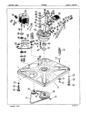 BASE & DRIVE (ORIG. REV. A - B) Diagram and Parts List for CW20M6A  Crosley Washer