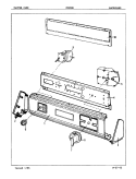 CONTROL PANEL (ORIG. REV. A - B) Diagram and Parts List for CW20M6A  Crosley Washer