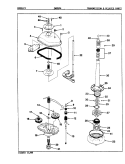 TRANSMISSION (ORIG. REV. A - D) Diagram and Parts List for CW20P4W  Crosley Washer