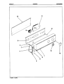 CONTROL PANEL (ORIG. REV. A - C) Diagram and Parts List for CDE25P6W  Crosley Dryer