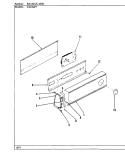 CONTROL PANEL Diagram and Parts List for CDE20P7W  Crosley Dryer