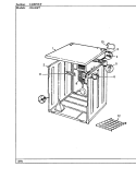 CABINET Diagram and Parts List for CDG20P7W  Crosley Dryer