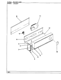 CONTROL PANEL Diagram and Parts List for CDG20P7W  Crosley Dryer