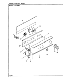 CONTROL PANEL (REV. E - J) Diagram and Parts List for CW26P6KW  Crosley Washer