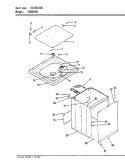 EXTERIOR (ORIG. REV. A - D) Diagram and Parts List for CW26P6KW  Crosley Washer
