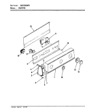 CONTROL PANEL (ORIG. REV. A - D) Diagram and Parts List for CW26P6KW  Crosley Washer