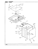 EXTERIOR Diagram and Parts List for CW20P6WC  Crosley Washer