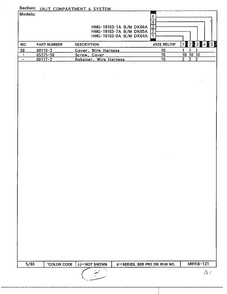 Unit Compartment And System Page 3 Diagram and Parts List for 19163-0A  Admiral Refrigerator