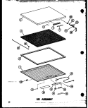 LID ASSY Diagram and Parts List for EC11F P6021270W Amana Freezer
