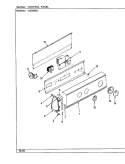CONTROL PANEL (REV. A - E) Diagram and Parts List for CW20P6AC  Crosley Washer