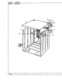 CABINET Diagram and Parts List for CDE20P7WC  Crosley Dryer