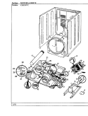 MOTOR & DRIVE Diagram and Parts List for CDE20P7AC  Crosley Dryer