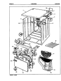 EXTERIOR (ORIG. REV. A - C) Diagram and Parts List for CDE26P6WK  Crosley Dryer