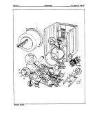 CYLINDER & DRIVE (ORIG.& A - C) Diagram and Parts List for CDE26P6WK  Crosley Dryer