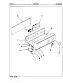 CONTROL PANEL (ORIG. REV. A - C) Diagram and Parts List for CDE26P6WK  Crosley Dryer