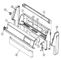 Part Location Diagram of 7703P633-60 Whirlpool PANEL
