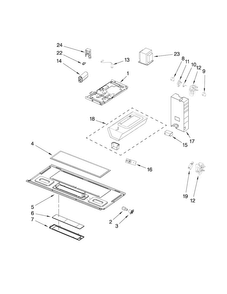 Interior And Ventilation Parts Diagram and Parts List for AMV1150VAB0  Amana Microwave