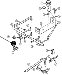 GAS CONTROLS Diagram and Parts List for H3277XUW  Hardwick Range