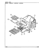 OVEN Diagram and Parts List for CC3878VRA  Crosley Range