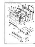 DOOR / DRAWER Diagram and Parts List for CC3878VRA  Crosley Range