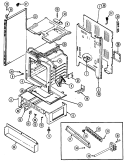 BODY Diagram and Parts List for CC3531WRV  Crosley Range