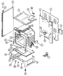 BODY Diagram and Parts List for CE3537XRW  Crosley Range