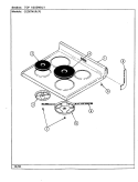 TOP ASSEMBLY Diagram and Parts List for CE3674XRW  Crosley Range