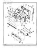 DOOR / DRAWER Diagram and Parts List for CE3674XRA  Crosley Range