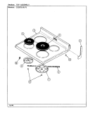TOP ASSEMBLY Diagram and Parts List for CE3875XRW  Crosley Range