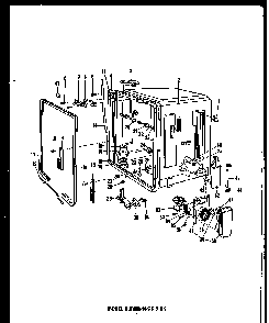 Section 4 Diagram and Parts List for DCR-225-1C-OK  Caloric Dishwasher
