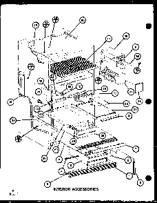 Interior Accessories Diagram and Parts List for TLI20G-P76512-27W  Amana Refrigerator