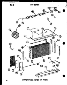 Section 3 Diagram and Parts List for 218-3K P67535-5R Amana Air Conditioner