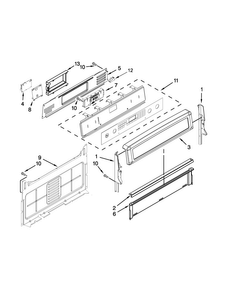 Control Panel Parts Diagram and Parts List for MGR8800DH0  Maytag Range