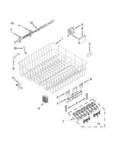 Upper Rack And Track Parts Diagram and Parts List for MDB8959SBW0  Maytag Dishwasher