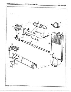 Gas Carrying Diagram and Parts List for 8375A REV E Norge Dryer