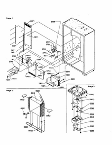 Evaporator Area Diagram and Parts List for S148CA01-P1305502W  Amana Refrigerator