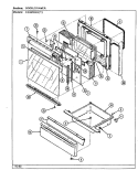 DOOR / DRAWER Diagram and Parts List for CG3478XRW  Crosley Range