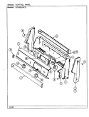CONTROL PANEL Diagram and Parts List for CG3432SRW  Crosley Range