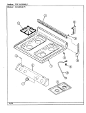 TOP ASSEMBLY Diagram and Parts List for CG3432SRW  Crosley Range