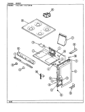 BODY Diagram and Parts List for CGA3D1  Crosley Range