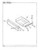 DRAWER Diagram and Parts List for CEW4D59TDV  Crosley Range