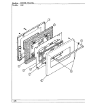 DOOR Diagram and Parts List for 90HN-4KW  Magic Chef Wall Oven