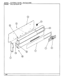 CONTROL PANEL Diagram and Parts List for UCGA6C5GNW-AD  Crosley Range