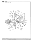 OVEN Diagram and Parts List for UCGA6C5GNW-AD  Crosley Range